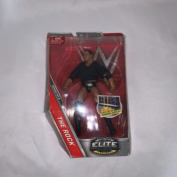 WWE Elite Collection Flashback The Rock Figure,WWE Superstars collectibles. - Picture 7 of 10